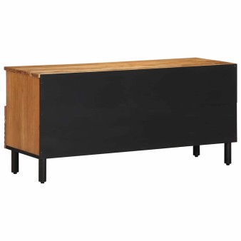 Tv szekrény fiókkal barna 100 x 33,5 x 46 cm tömör mangófát