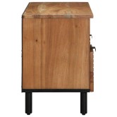 Tv szekrény fiókkal barna 100 x 33,5 x 46 cm tömör mangófát