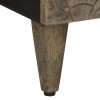 Világosszürke tömör mangófa tv-szekrény 105x33,5x46 cm