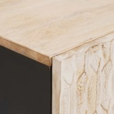 Éjjeliszekrény 2 pcs fehér 40 x 33 x 46 cm tömör mangófát