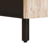 Éjjeliszekrény fiókkal fehér 50 x 33 x 60 cm tömör mangófát