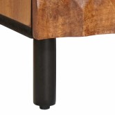 Éjjeliszekrény 2 pcs barna 40 x 33 x 46 cm tömör mangófát Éjjeliszekrény 2 pcs barna 40 x 33 x 46 cm tömör mangófát