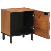 Éjjeliszekrény 2 pcs barna 40 x 33 x 46 cm tömör mangófát Éjjeliszekrény 2 pcs barna 40 x 33 x 46 cm tömör mangófát