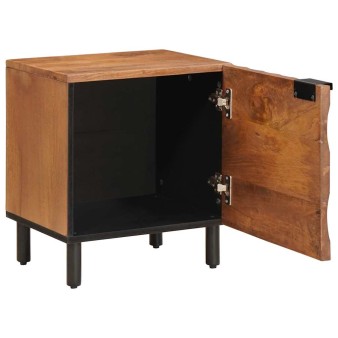 Éjjeliszekrény 2 pcs barna 40 x 33 x 46 cm tömör mangófát