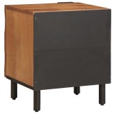 Éjjeliszekrény 2 pcs barna 40 x 33 x 46 cm tömör mangófát Éjjeliszekrény 2 pcs barna 40 x 33 x 46 cm tömör mangófát