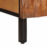 Éjjeliszekrény 2 pcs barna 40 x 33 x 46 cm tömör mangófát Éjjeliszekrény 2 pcs barna 40 x 33 x 46 cm tömör mangófát