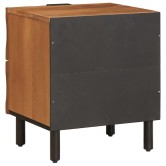 Éjjeliszekrény 2 pcs barna 40 x 33 x 46 cm tömör mangófát Éjjeliszekrény 2 pcs barna 40 x 33 x 46 cm tömör mangófát
