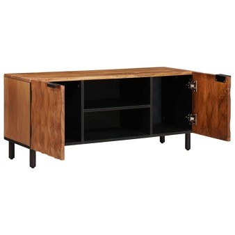 Tv szekrény akácbarna felület 105 x 33 x 46 cm tömör mangófát