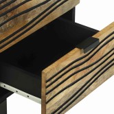 Éjjeliszekrény 2 pcs természetes 40 x 33 x 46 cm szerelt fa