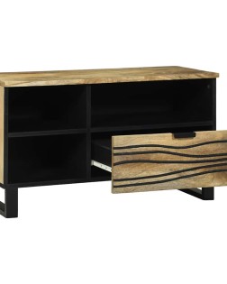 Tv egységek fiókkal barna 80 x 33 x 46 cm faanyag