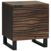 Éjjeliszekrény 2 pcs dió 40 x 33 x 46 cm szerelt fa Éjjeliszekrény 2 pcs dió 40 x 33 x 46 cm szerelt fa