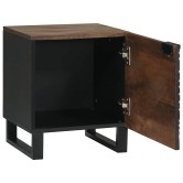 Éjjeliszekrény 2 pcs dió 40 x 33 x 46 cm szerelt fa Éjjeliszekrény 2 pcs dió 40 x 33 x 46 cm szerelt fa