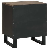 Éjjeliszekrény 2 pcs dió 40 x 33 x 46 cm szerelt fa Éjjeliszekrény 2 pcs dió 40 x 33 x 46 cm szerelt fa