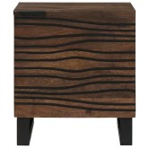 Éjjeliszekrény 2 pcs dió 40 x 33 x 46 cm szerelt fa Éjjeliszekrény 2 pcs dió 40 x 33 x 46 cm szerelt fa