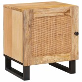 Éjjeliszekrény 2 pcs természetes 40 x 33 x 46 cm
