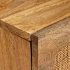 Tv szekrény polcokkal barna 105 x 33 x 46 cm tömör mangófát