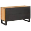 Tv szekrény tárolóval barna 80 x 33 x 46 cm tömör mangófát