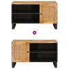 Tv szekrény tárolóval barna 80 x 33 x 46 cm tömör mangófát