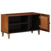 Tv szekrény tárolóval dió 80 x 33 x 46 cm tömör mangófát