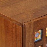 Széf polcokkal tárolóval dió 90 x 33,5 x 75 cm tömör mangófát Széf polcokkal tárolóval dió 90 x 33,5 x 75 cm tömör mangófát