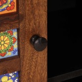 Széf polcokkal tárolóval dió 90 x 33,5 x 75 cm tömör mangófát Széf polcokkal tárolóval dió 90 x 33,5 x 75 cm tömör mangófát