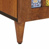 Széf polcokkal tárolóval dió 90 x 33,5 x 75 cm tömör mangófát Széf polcokkal tárolóval dió 90 x 33,5 x 75 cm tömör mangófát