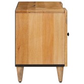 Tv szekrény ajtóval természetes 105 x 33 x 46 cm tömör mangófát