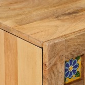 Tv szekrény természetes 105 x 33,5 x 46 cm tömör mangófát