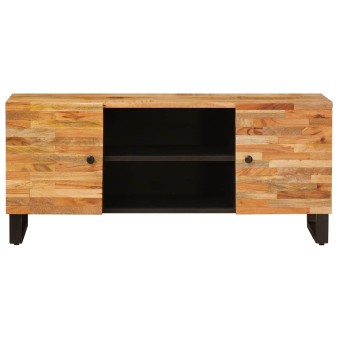 Tv szekrény tárolóval barna 105 x 33 x 46 cm tömör mangófát