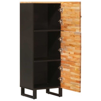 Tároló magasítószekrény barna 40 x 33 x 110 cm tömör mangófát