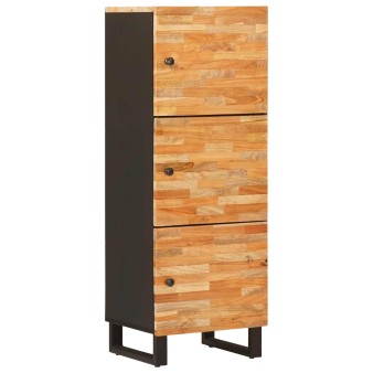 Tároló magasítószekrény barna 40 x 33 x 110 cm tömör mangófát