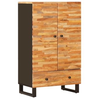 Tároló magasítószekrény barna 60 x 33 x 100 cm tömör mangófát
