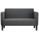 Sötétszürke kordbársony szövet loveseat kanapé 109 cm