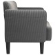 Sötétszürke kordbársony szövet loveseat kanapé 109 cm