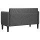 Sötétszürke kordbársony szövet loveseat kanapé 109 cm