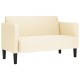 Krém kordbársony szövet loveseat kanapé 109 cm