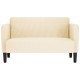 Krém kordbársony szövet loveseat kanapé 109 cm