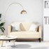 Krém kordbársony szövet loveseat kanapé 109 cm