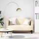 Krém kordbársony szövet loveseat kanapé 109 cm