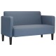 Kék kordbársony szövet loveseat kanapé 109 cm