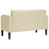 Krém műbőr loveseat kanapé 110 cm