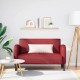 Bordó műbőr loveseat kanapé 110 cm