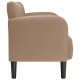 Cappuccino műbőr loveseat kanapé 110 cm