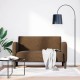 Barna műbőr loveseat kanapé 110 cm