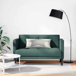 Sötétzöld szövet loveseat kanapé 111 cm