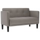Tópszínű szövet loveseat kanapé 111 cm