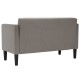 Tópszínű szövet loveseat kanapé 111 cm