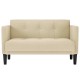 Krém szövet loveseat kanapé 111 cm