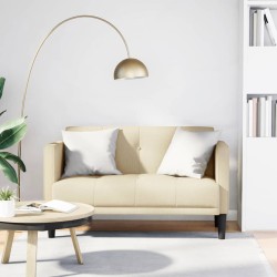 Krém szövet loveseat kanapé 111 cm