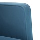 Kék bársony loveseat kanapé 111 cm